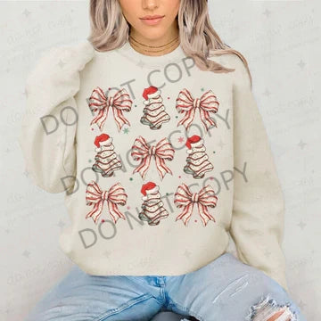 Christmas cake with bows