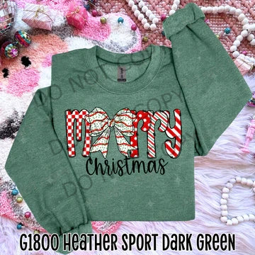 Merry Christmas cake bow