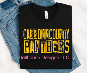 CC Panthers Block Style -adult size