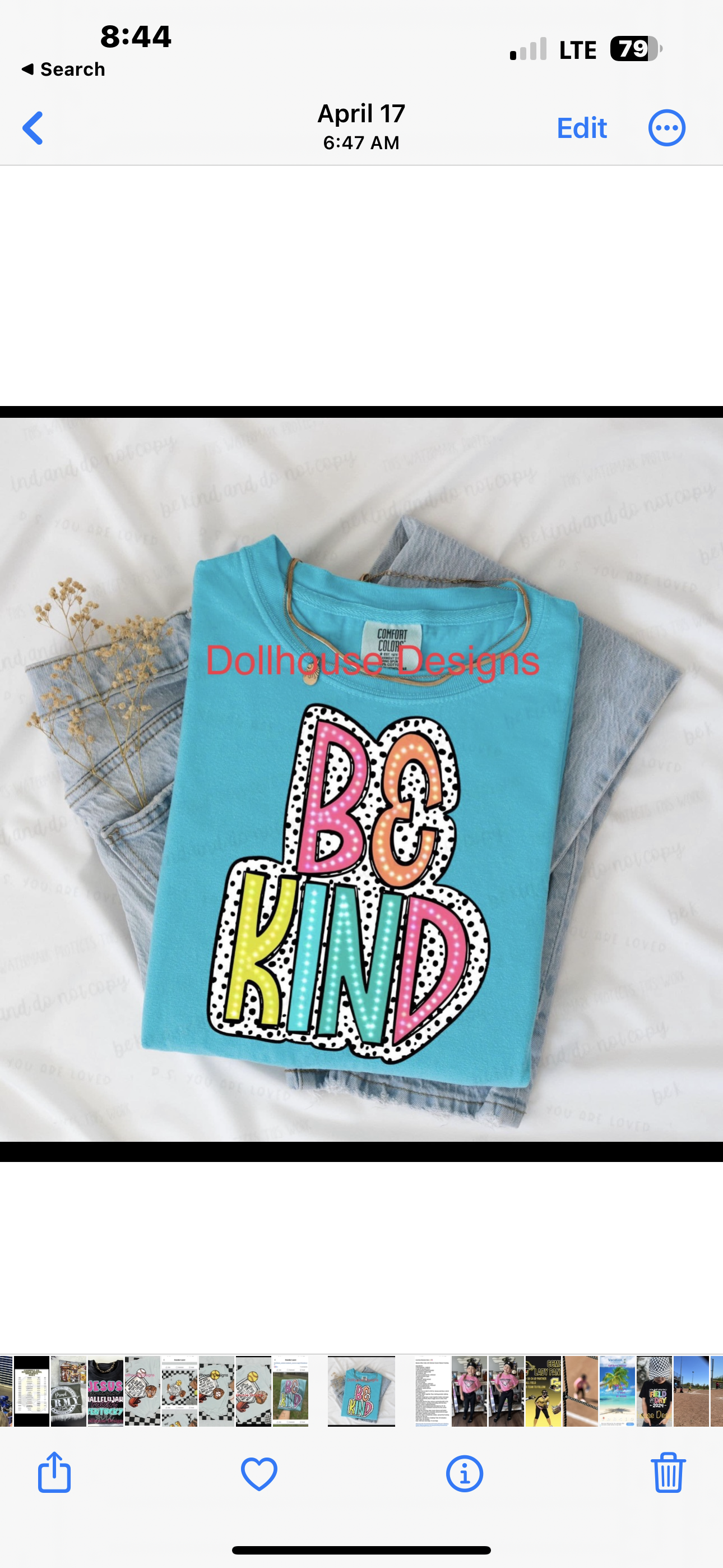 Be Kind- Dalmatian Doodle print