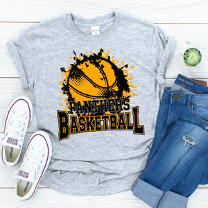 Panthers Basketball Splatter