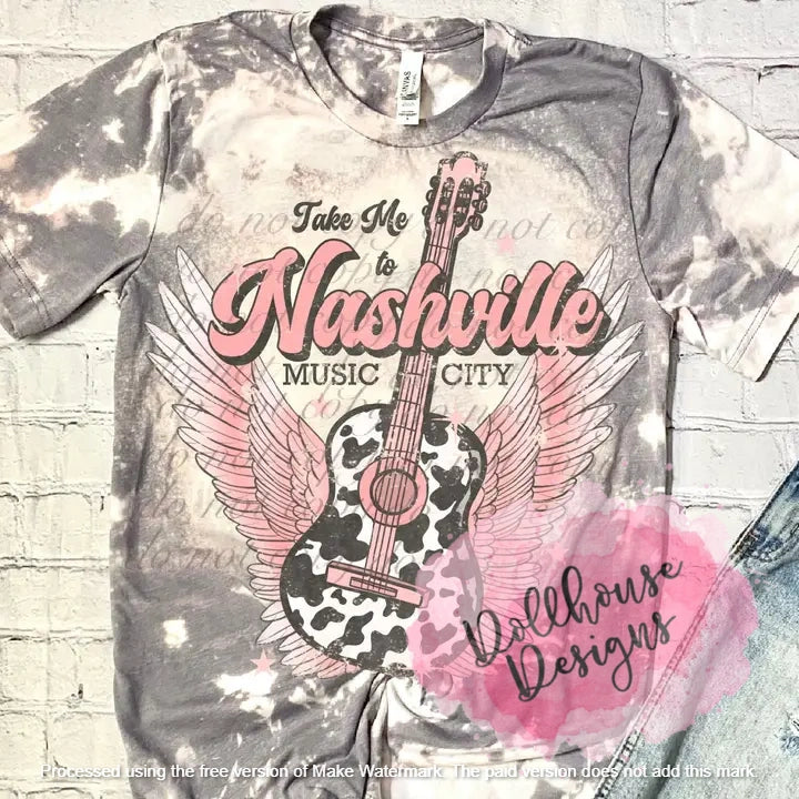 Take me to Nashville - pink print