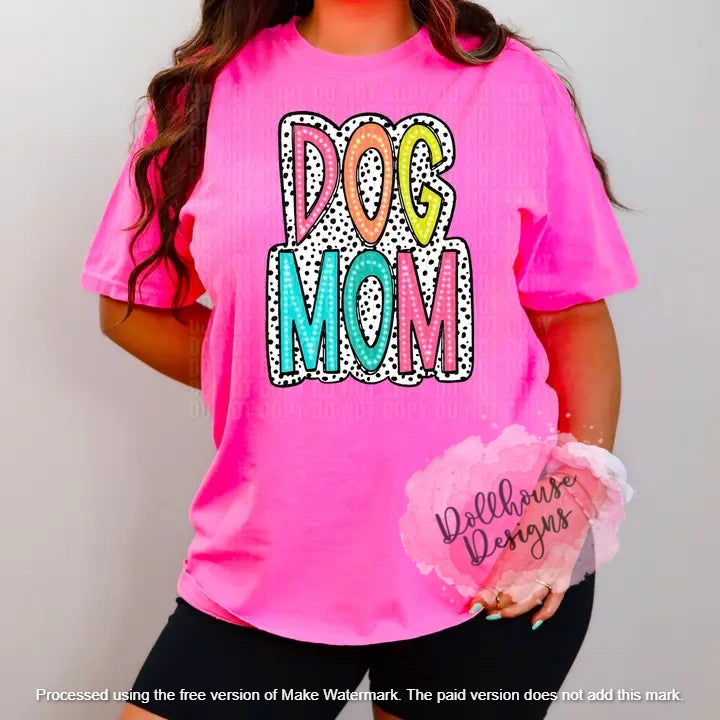 Dog Mom - dalmation print