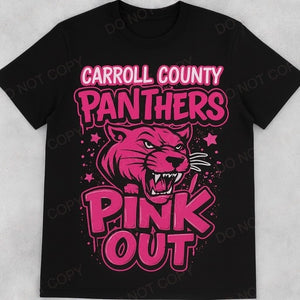 Pink Out Panthers 1 - Black Shirts