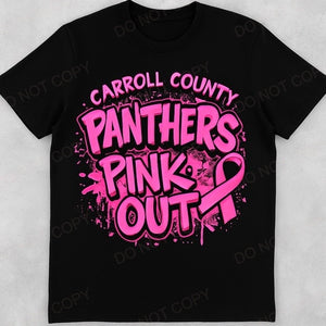 Pink Out Panthers 2- Black Shirt only