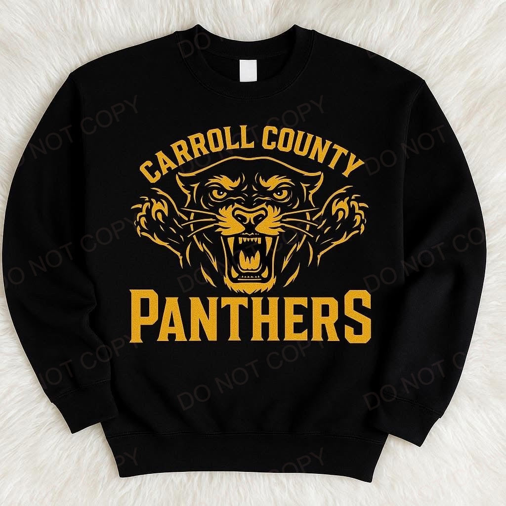 Carroll County Panthers - Black Shirts Only