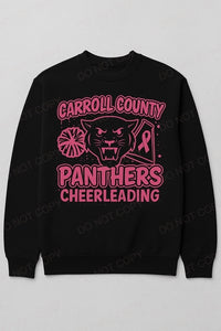 Pink Out Panthers Cheerleading- Black Shirts Only